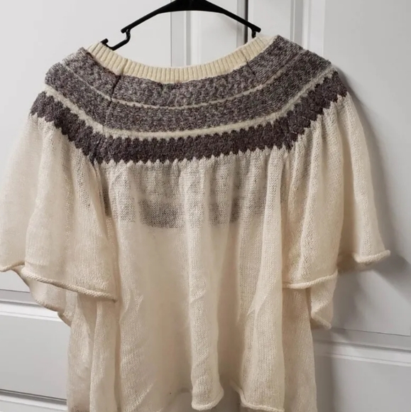 Free People Lock Lomand Women's Sweater Size: Medium Flutter Sleeve - Picture 9 of 12
